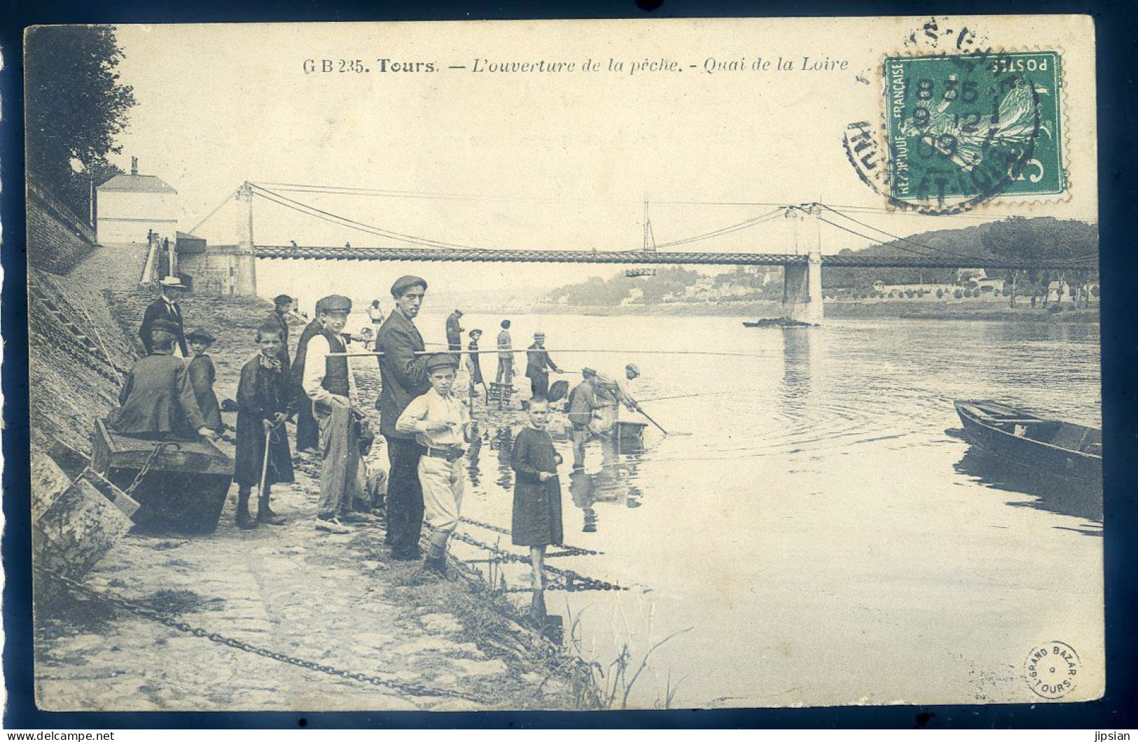 Cpa Du 37  Tours -- Ouverture De La Pêche -- Quai De La Loire    STEP101 - Tours