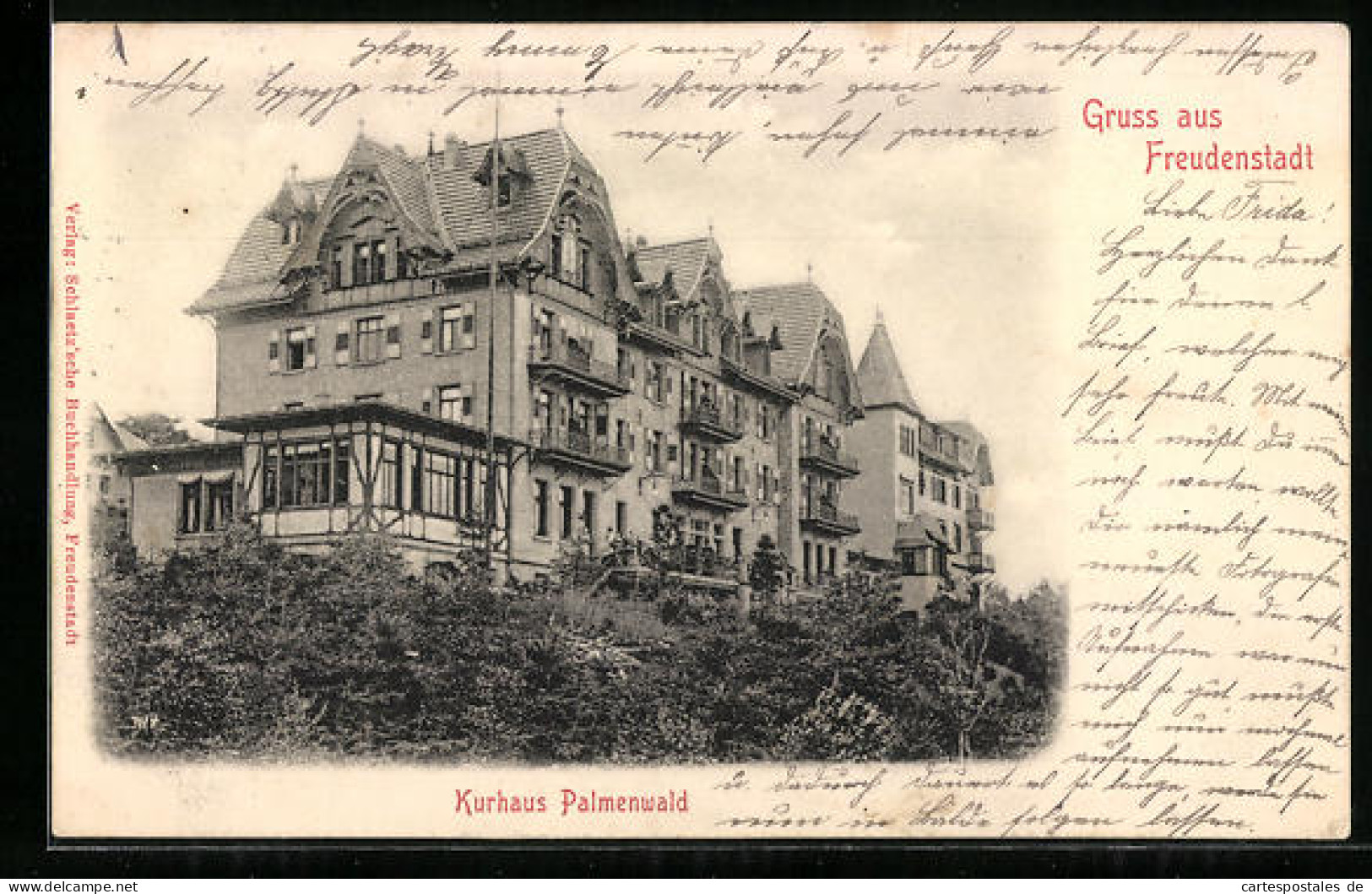 AK Freudenstadt, Blick Zum Kurhaus Hotel Palmenwald  - Freudenstadt