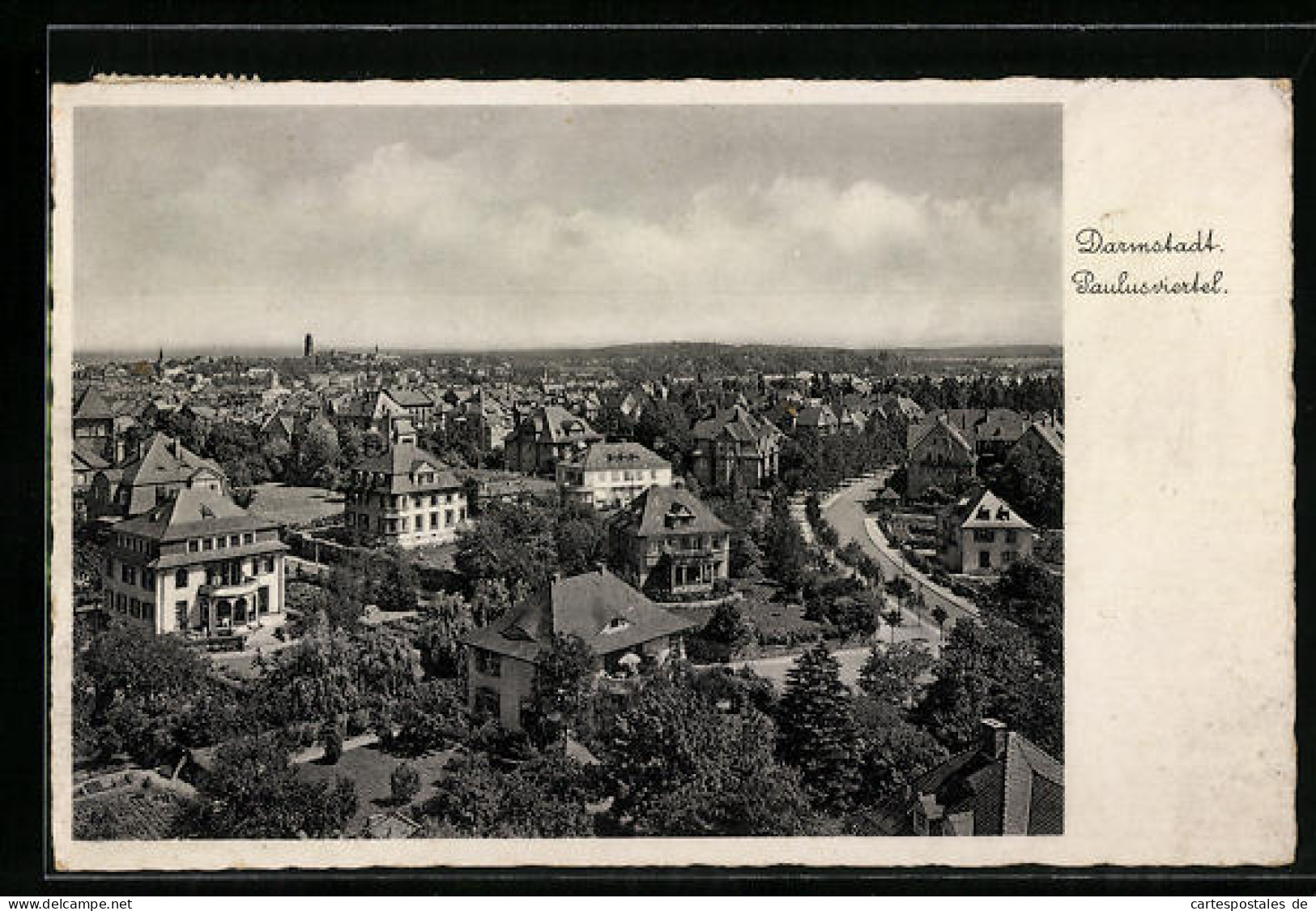 AK Darmstadt, Blick Auf Das Paulusviertel  - Darmstadt