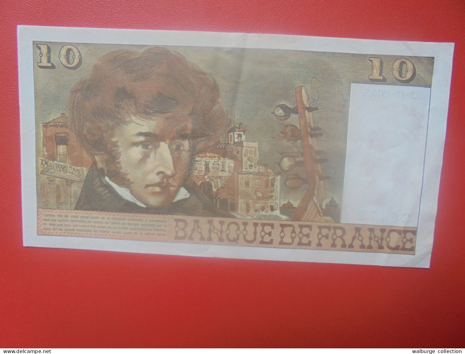 FRANCE 10 FRANCS 1975 Circuler (B.33) - 10 F 1972-1978 ''Berlioz''