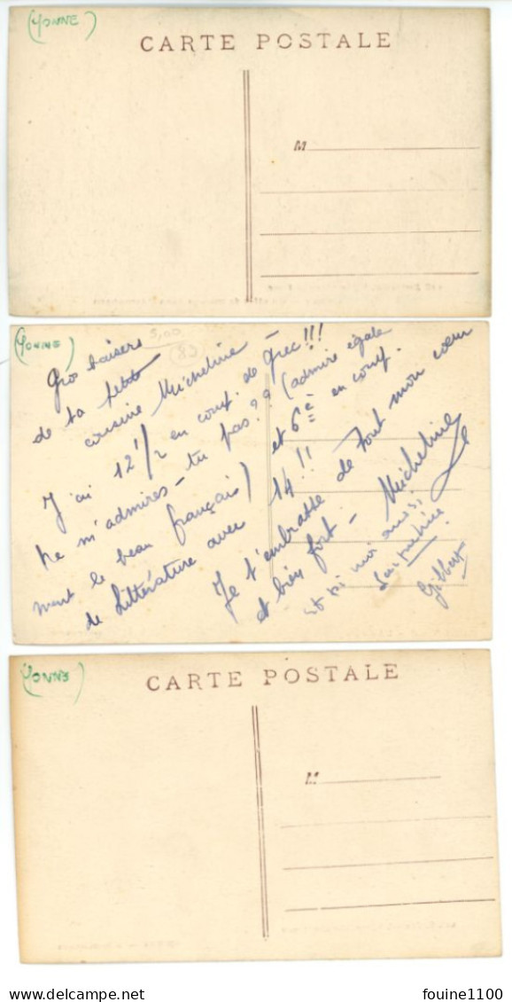 LOT DE 3 CARTES ( Format C.P.A. ) CHENY à Voir En Recto Verso - Cheny