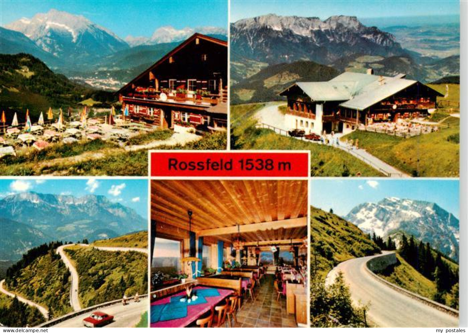 73891361 Rossfeldhuette 1538m Berchtesgaden Gastraeume Terrasse Panorama Strasse - Berchtesgaden