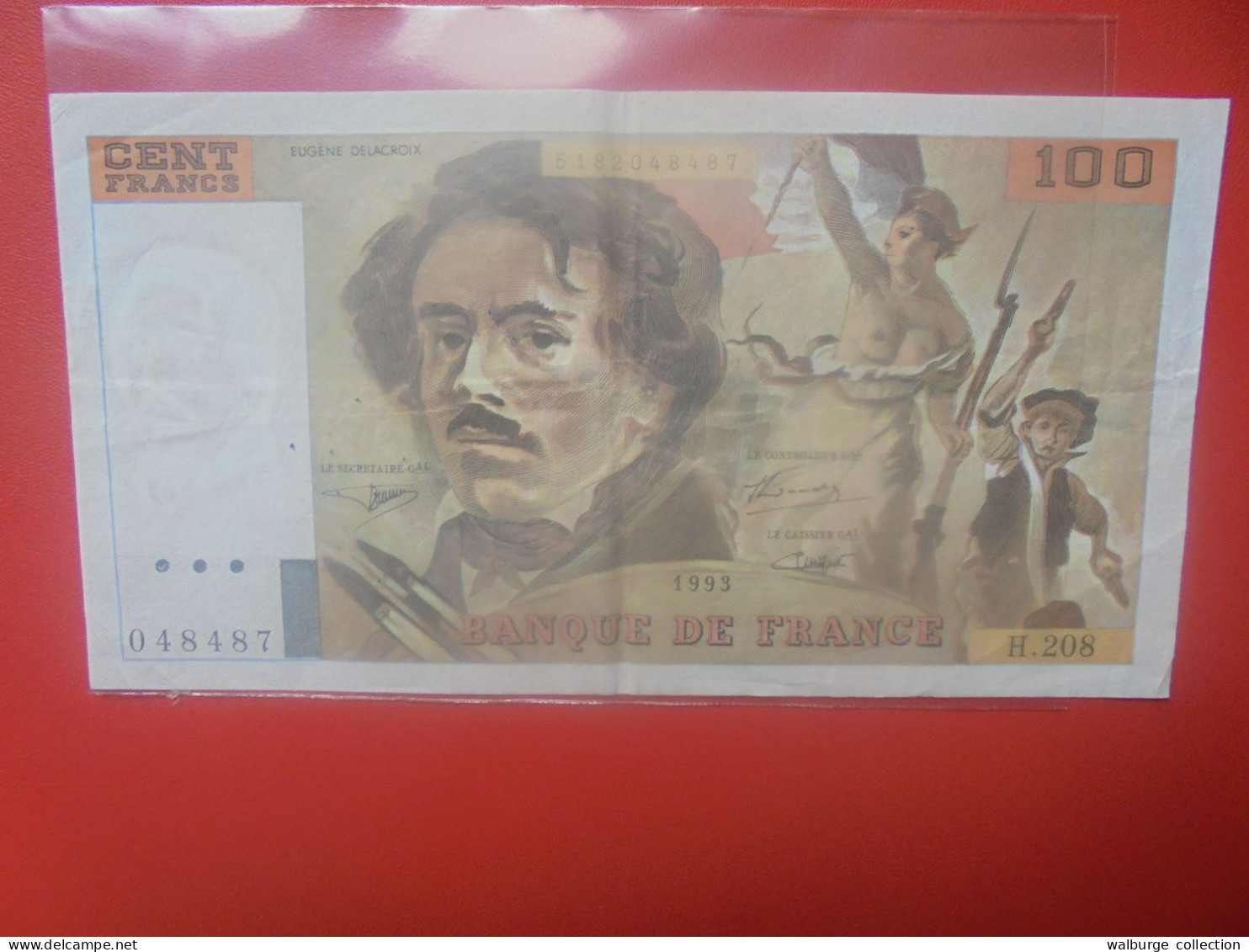 FRANCE 100 FRANCS 1993 Circuler (B.33) - 100 F 1978-1995 ''Delacroix''