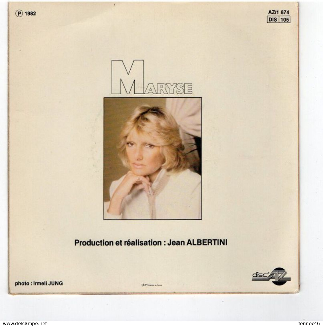 * Vinyle  45T - Maryse / Ennio Morricone - Mal De Toi - Et Moi Je Rêve - Altri - Francese