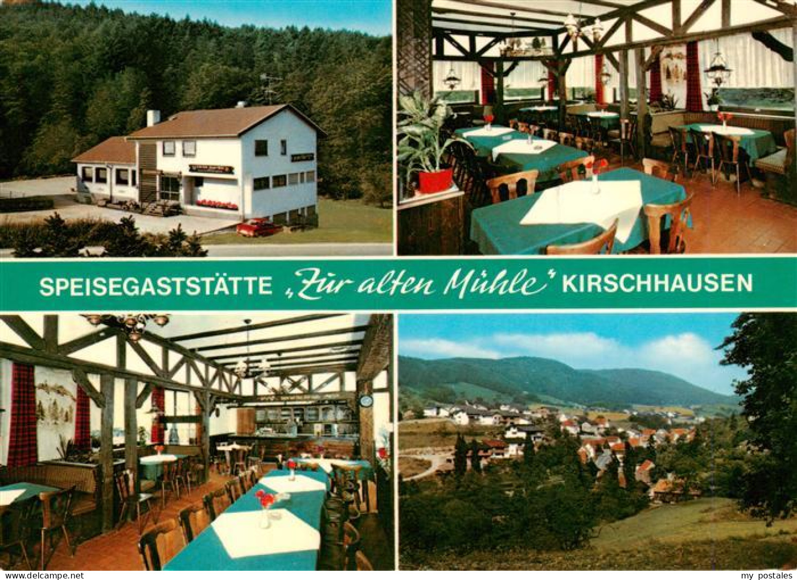 73891231 Kirschhausen Speisegaststaette Zur Alten Muehle Gastraeume Panorama Kir - Heppenheim