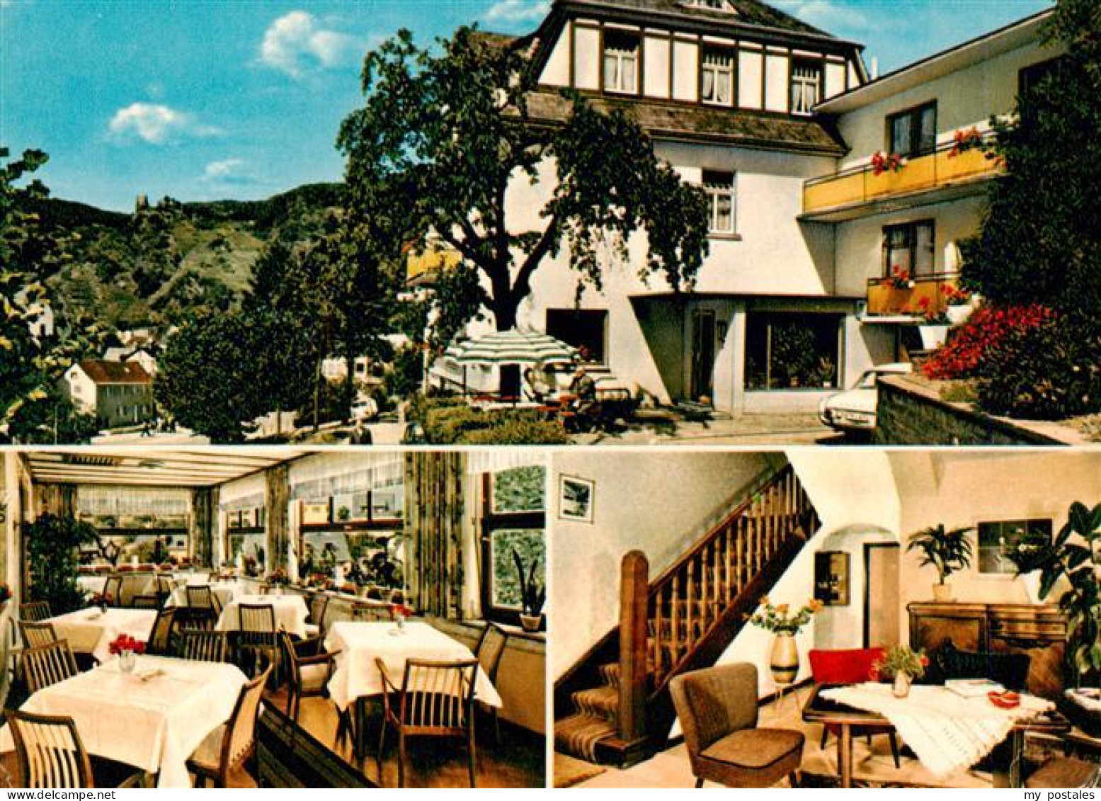 73891217 Bad Salzig Hotel Haus Bach Gastraum Treppenaufgang Bad Salzig - Boppard