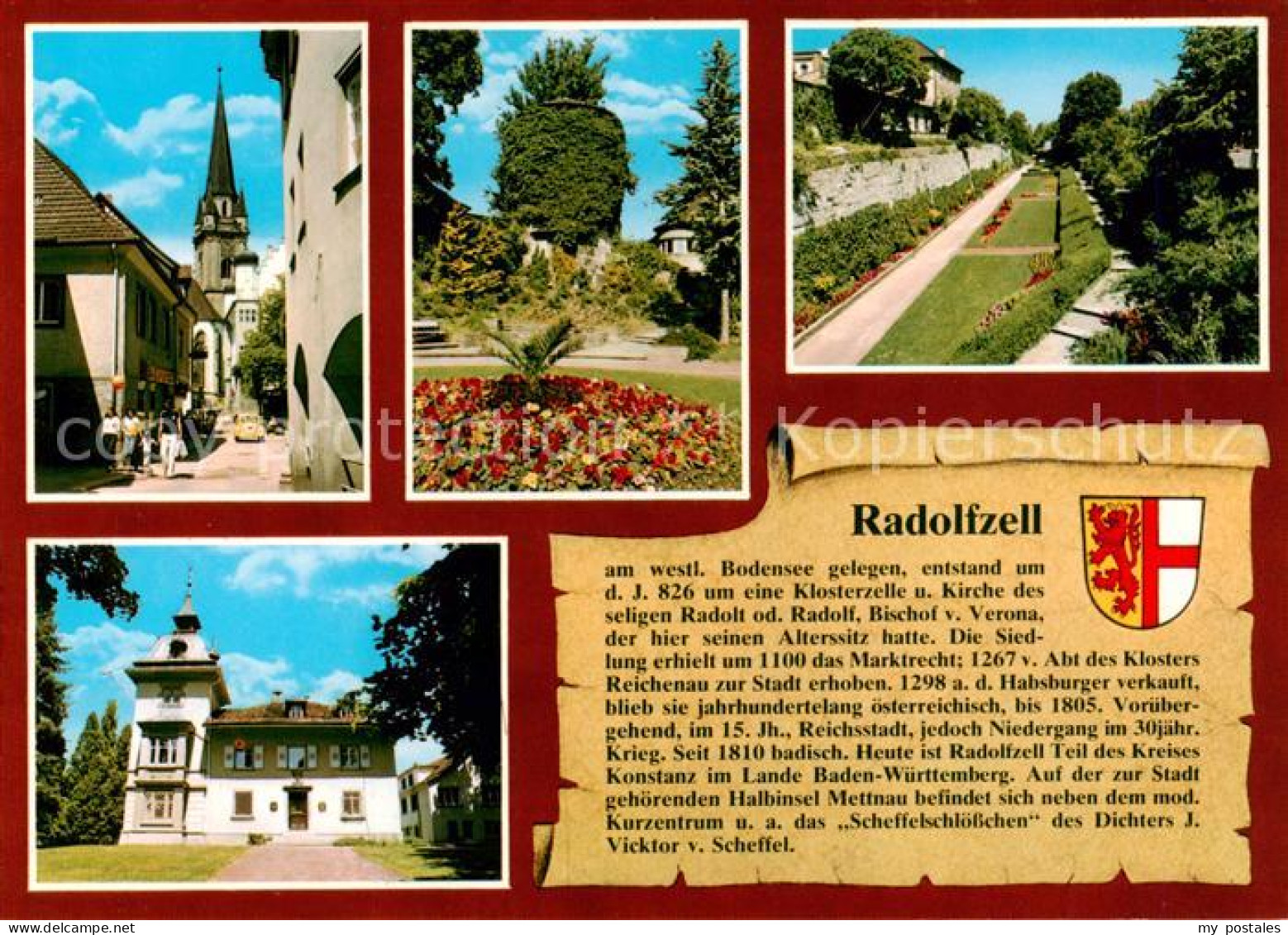 73891127 Radolfzell Bodensee Liebfrauenmuenster Hexenturm Stadgarten Scheffel-Sc - Radolfzell