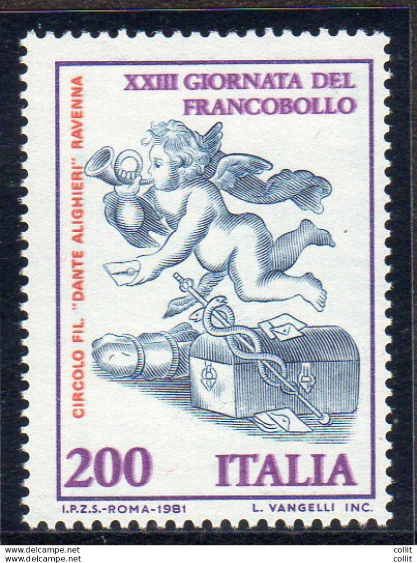 1981 XXIII Giornata Del Francobollo - Varietà - Abarten Und Kuriositäten