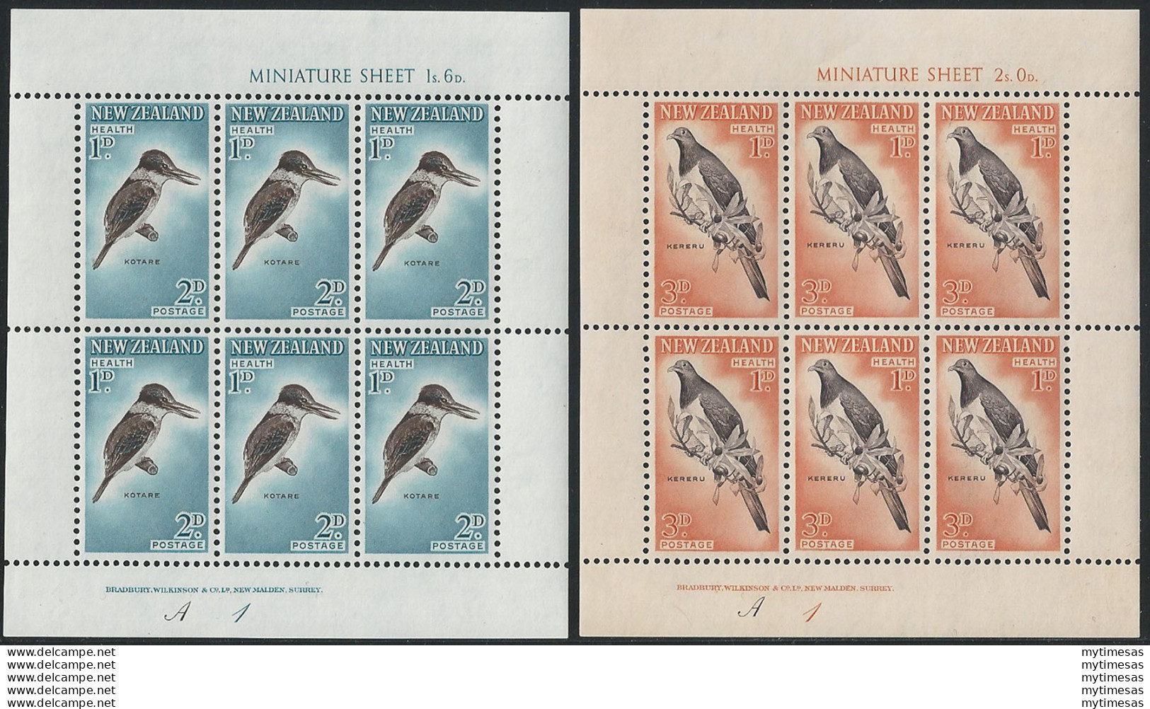 1960 New Zealand Public Healt 2MS MNH SG N. 804b - Sonstige & Ohne Zuordnung