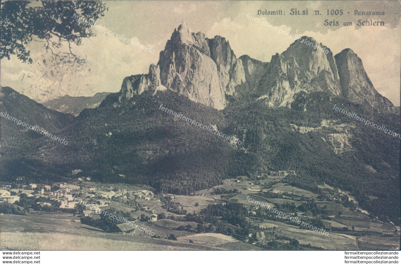 A1588 Cartolina Siusi Panorama Seis Schlern Provincia Di Bolzano - Bolzano