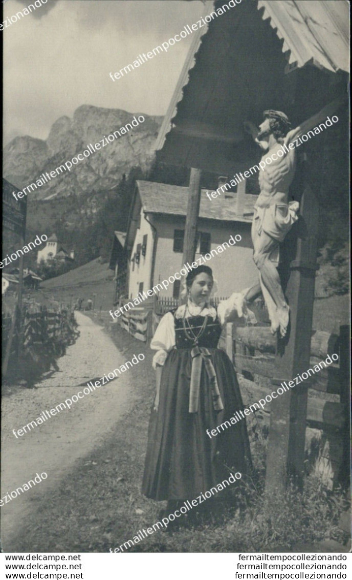 Ai605  Cartolina Fotografica Provincia Di Bolzano  Costume Crocifisso - Bolzano (Bozen)