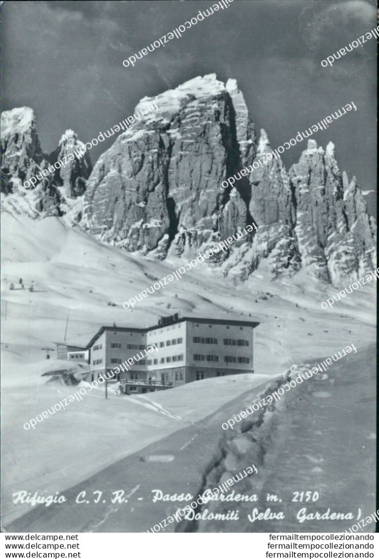 Ad802 Cartolina Rifugio Passo Gardena Dolomiti Selva Gardena - Bolzano (Bozen)