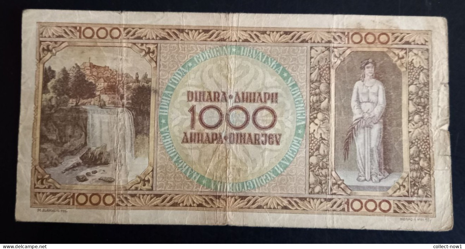 #1 YUGOSLAVIA 1000 DINARA 1946 - Joegoslavië