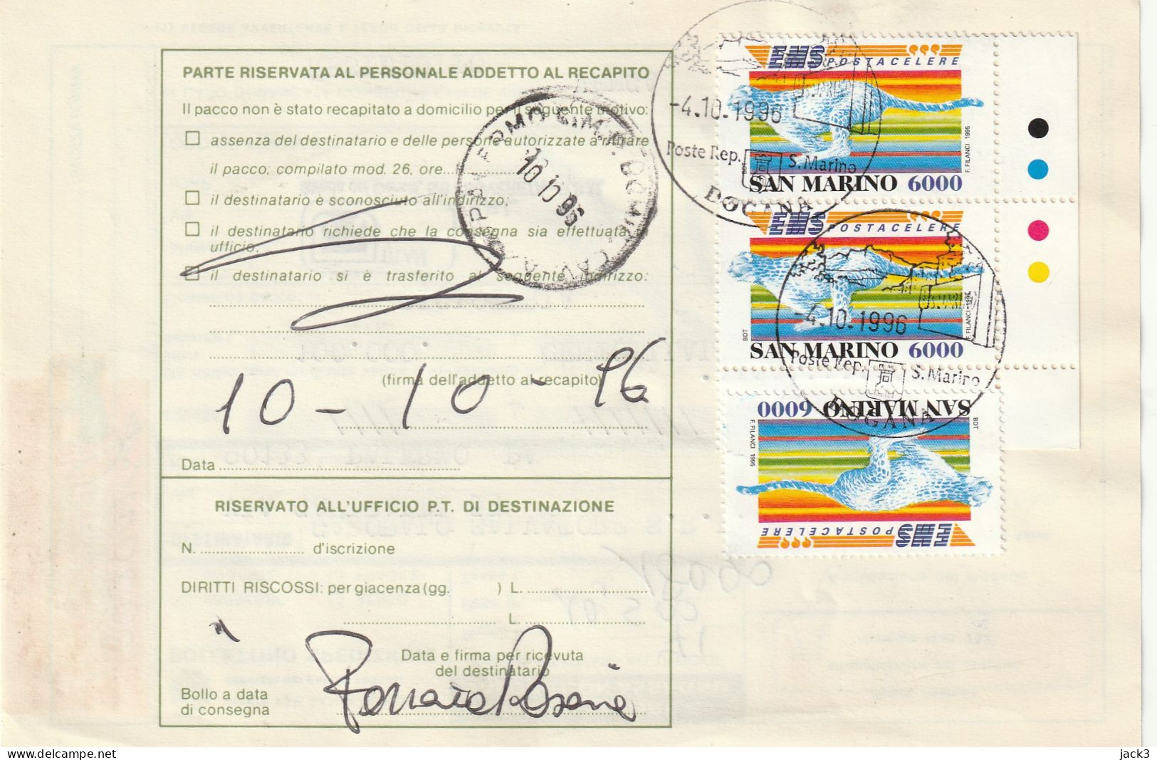 BOLLETTINO POSTALE - (SAN MARINO) ALB. - Postal Parcels