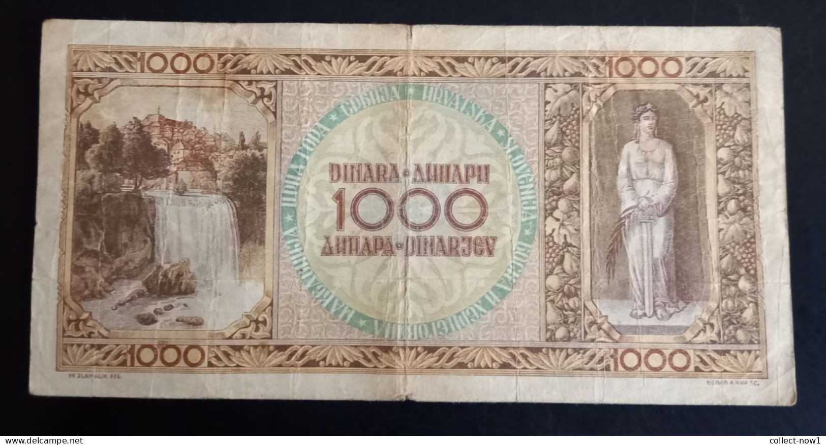 #1     YUGOSLAVIA  1000 DINARA 1946 - Joegoslavië