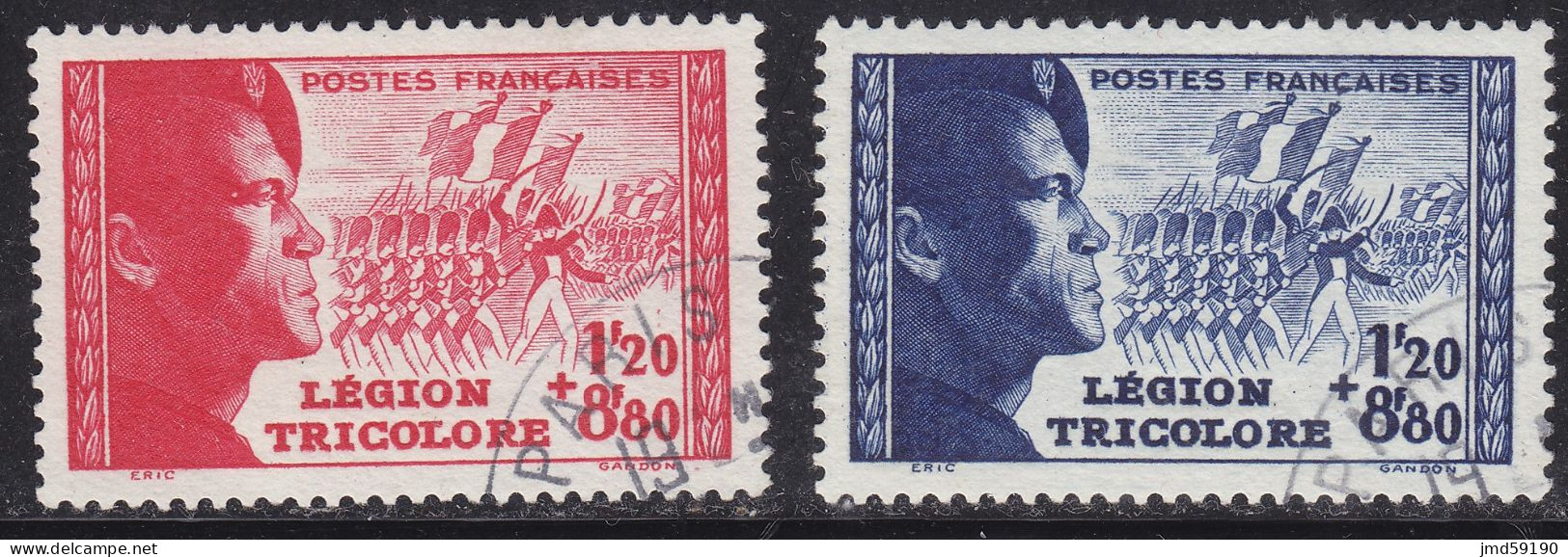 FRANCE Timbres Oblitérés Paire N° 565 Et 566 - Pour La Légion Tricolore - Unused Stamps