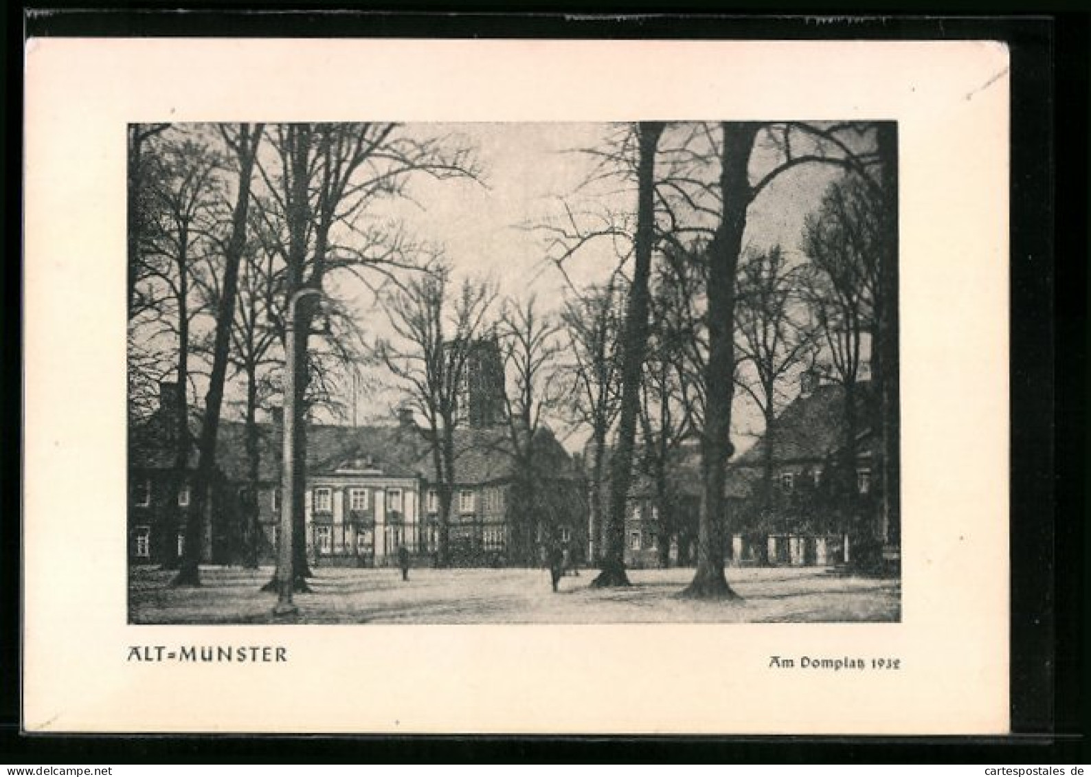 AK Münster, Der Domplatz 1932  - Muenster