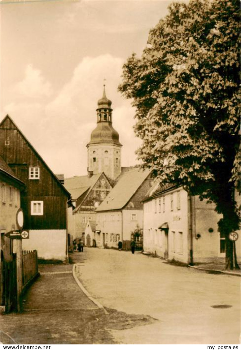 73890712 Geising Erzgebirge Ortspartie Mit Kirche Geising Erzgebirge - Geising