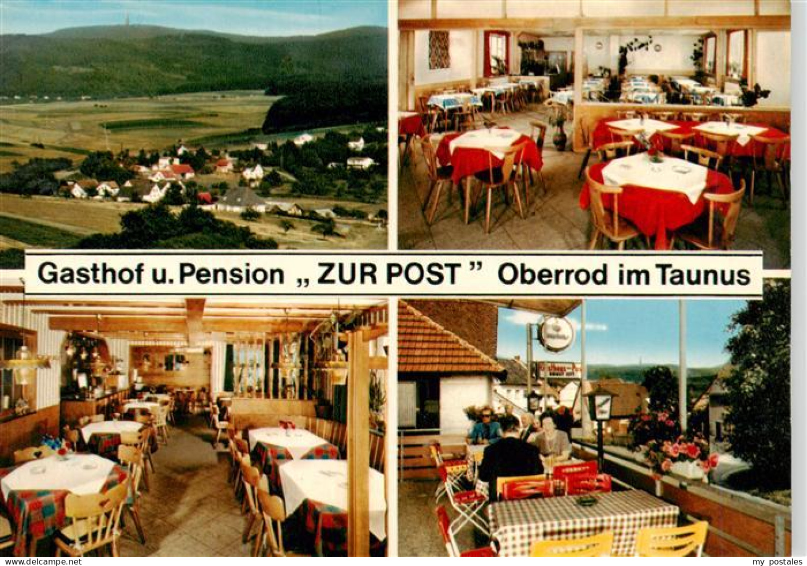 73890687 Oberrod Taunus Gasthof Pension Zur Post Gastraeume Terrasse Panorama Ob - Idstein