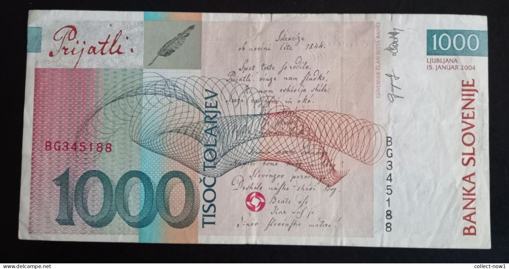 #1   SLOVENIA 1000 TOLARJEV 1992 - Slovenia