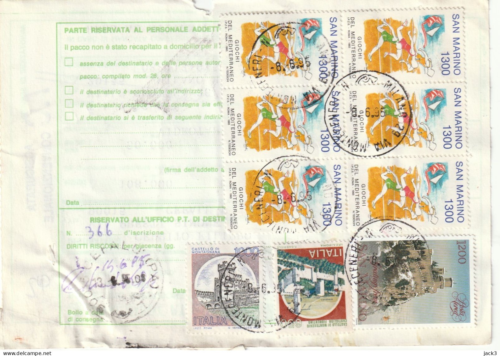 BOLLETTINO POSTALE - (SAN MARINO) ALB. - Colis-postaux