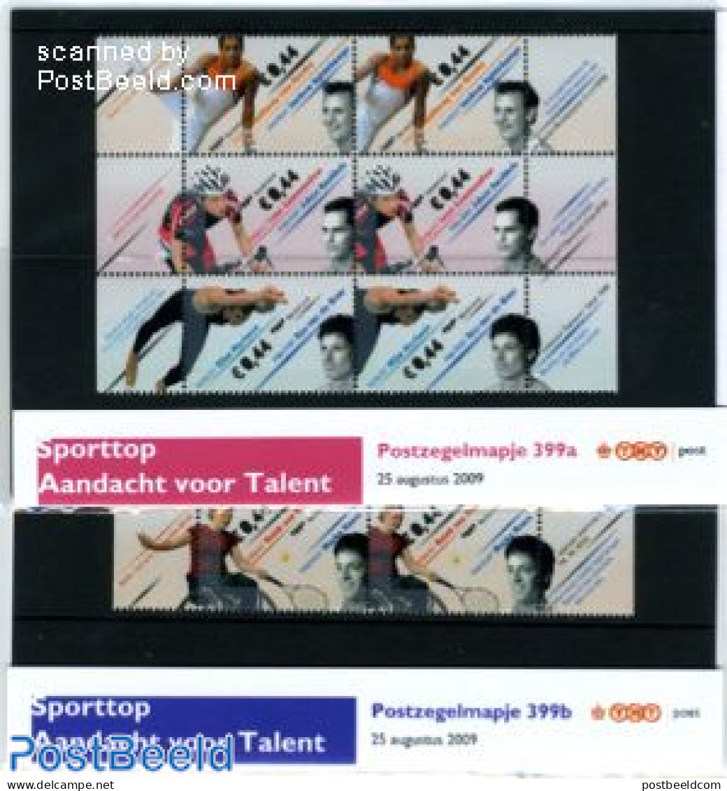 Netherlands 2009 Top Sportspersons, Presentation Pack 399A+B, Mint NH, Sport - Cycling - Sport (other And Mixed) - Ten.. - Nuevos