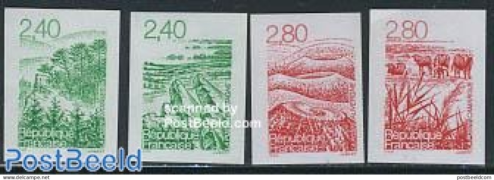 France 1995 Regions 4v Imperforated, Mint NH - Unused Stamps