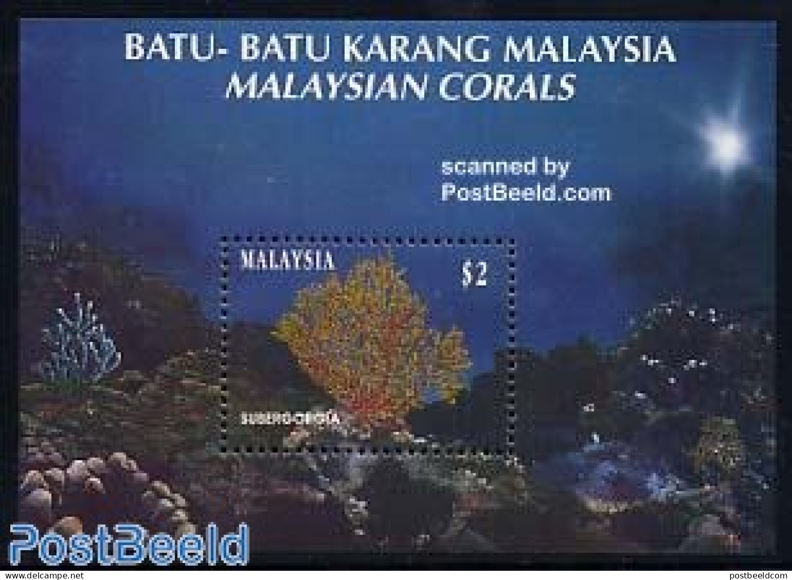 Malaysia 1992 Corals S/s, Mint NH, Nature - Other & Unclassified