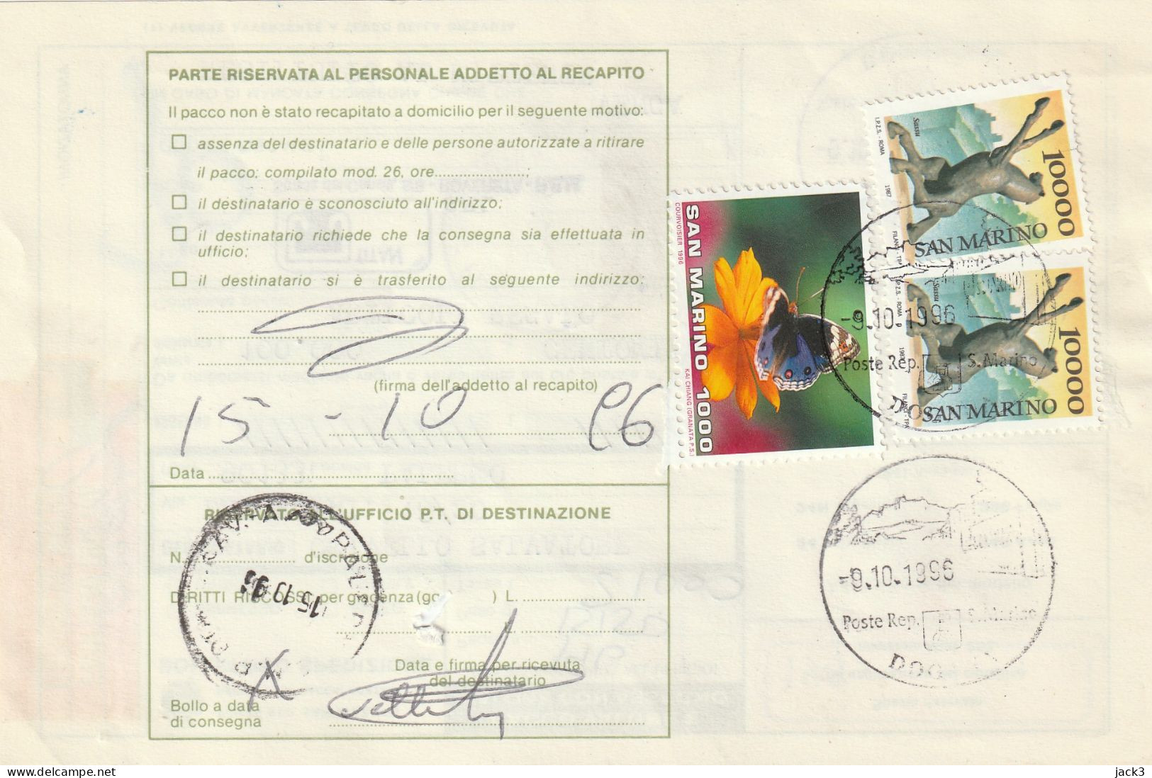 BOLLETTINO POSTALE - (SAN MARINO) ALB. - Postal Parcels