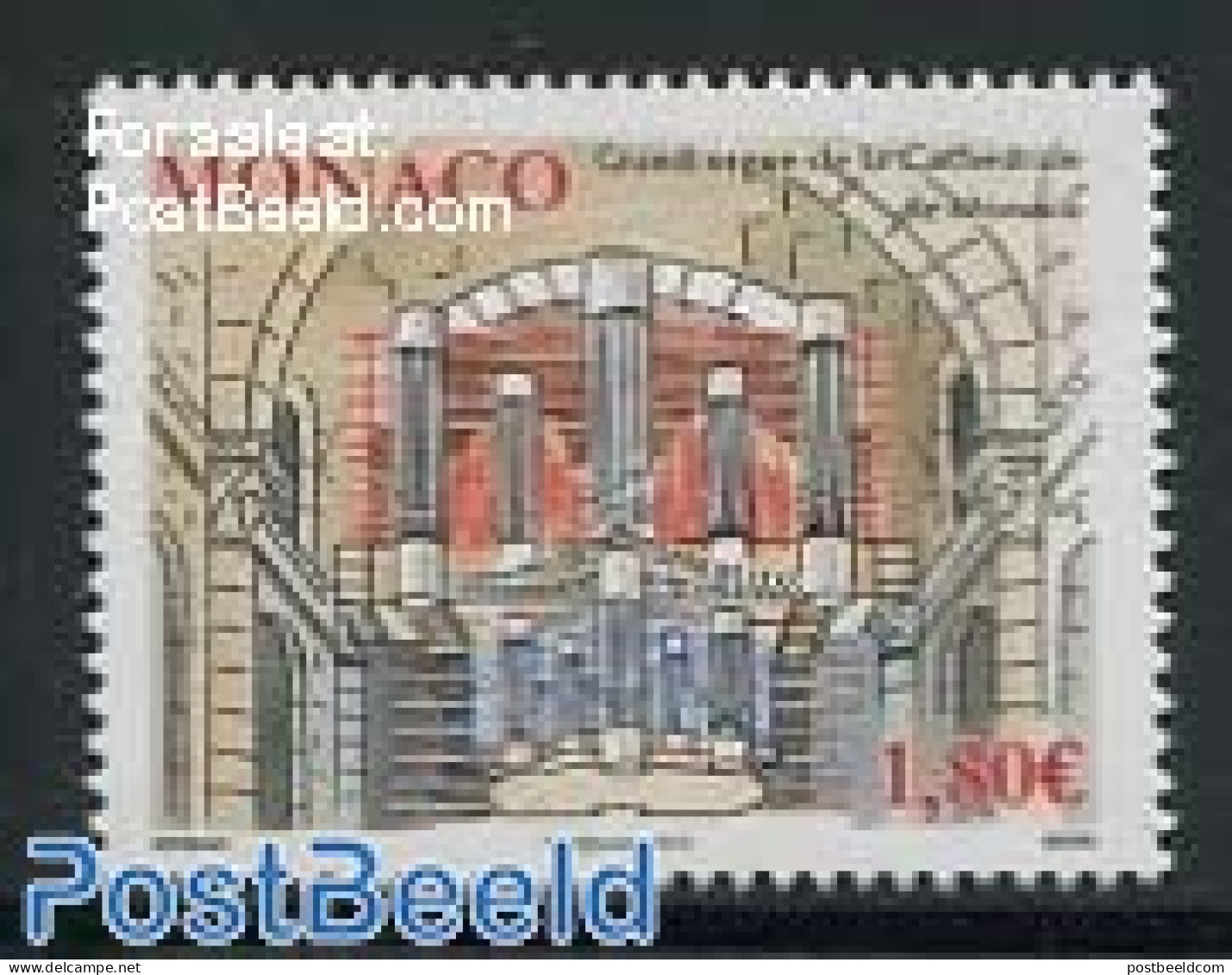 Monaco 2012 Cathedral Organ 1v, Mint NH, Performance Art - Religion - Music - Churches, Temples, Mosques, Synagogues - Unused Stamps