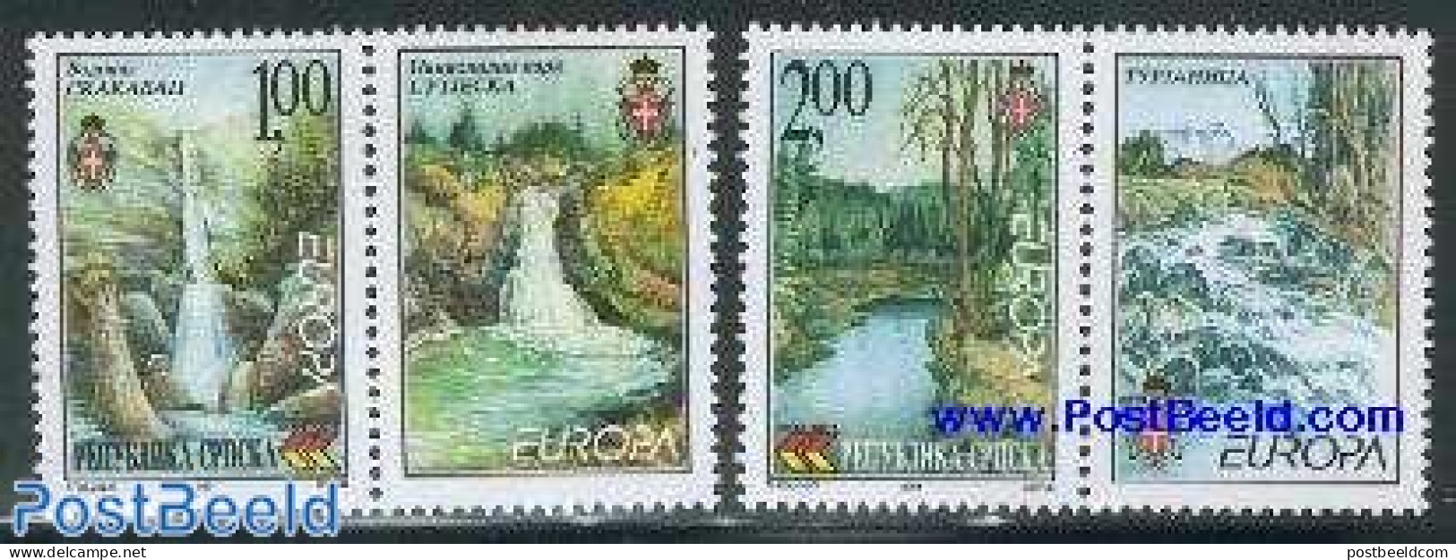 Bosnia Herzegovina - Serbian Adm. 2001 Europa 2v+tabs, Mint NH, History - Nature - Europa (cept) - Trees & Forests - W.. - Rotary, Lions Club