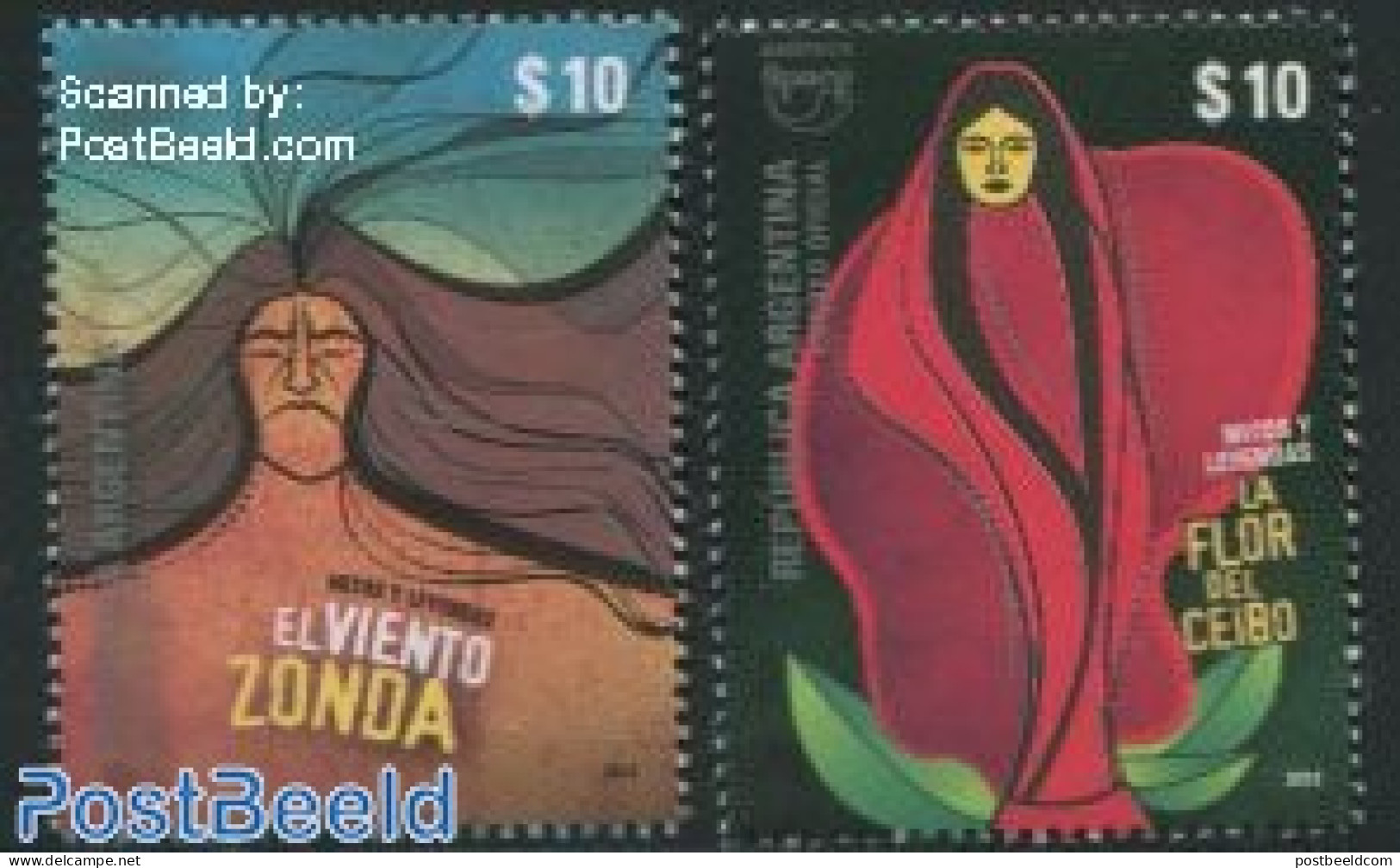 Argentina 2014 UPAEP, Myths & Legends 2v, Mint NH, Science - Mining - U.P.A.E. - Neufs