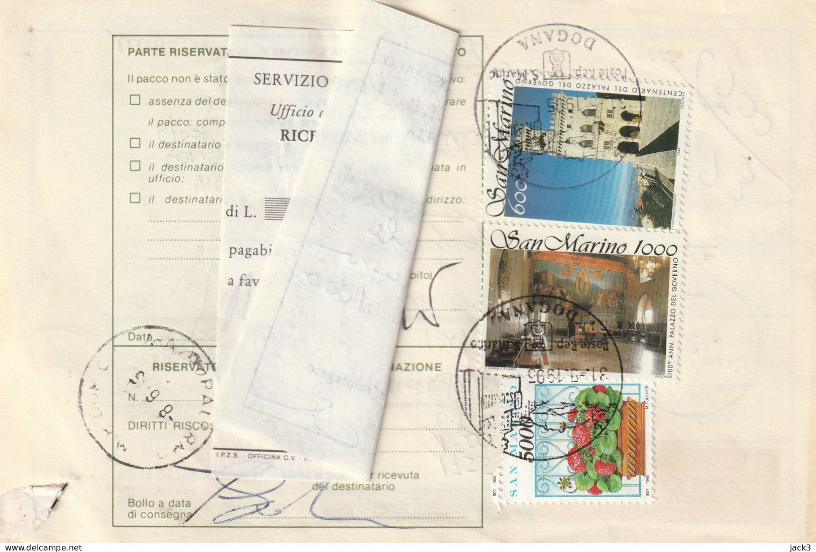 BOLLETTINO POSTALE - (SAN MARINO) ALB. - Postal Parcels