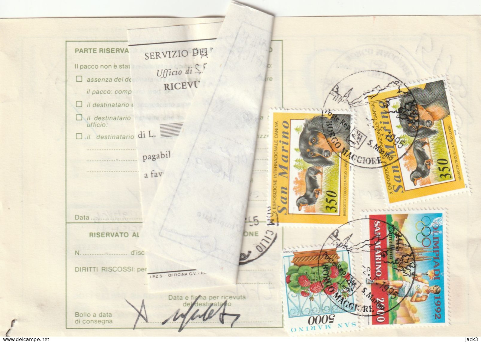 BOLLETTINO POSTALE - (SAN MARINO) ALB. - Postal Parcels