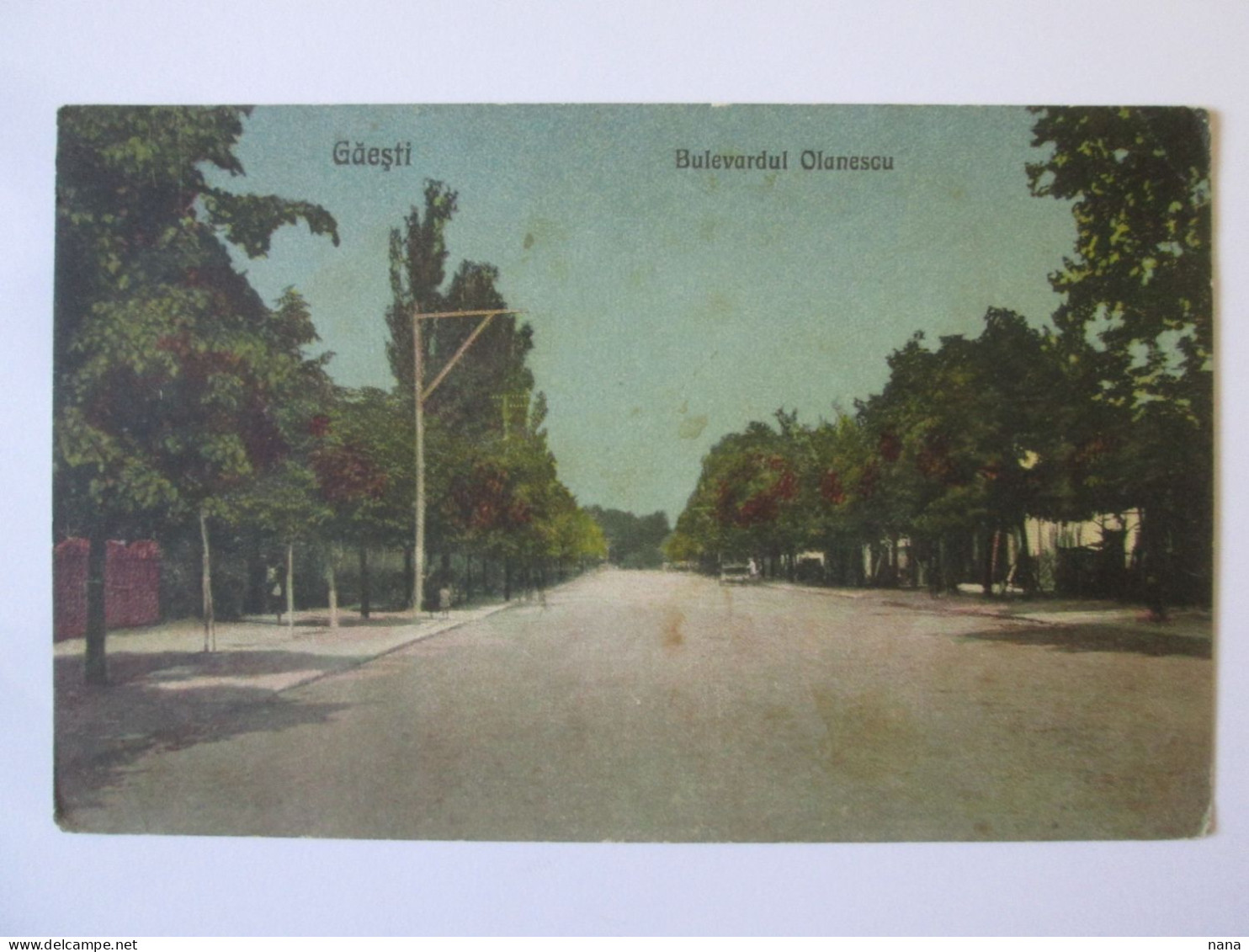 Rare! Romania-Găești:Olănescu Boulevard 1926 Mailed Postcard See Pictures - Roumanie