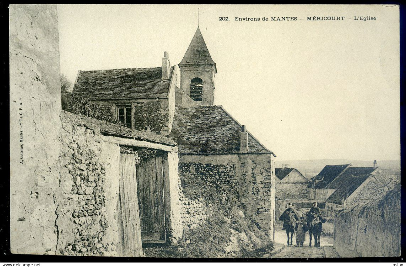 Cpa Du 78 Environs De Mantes -- Méricourt  --  L' église   STEP102 - Mantes La Ville