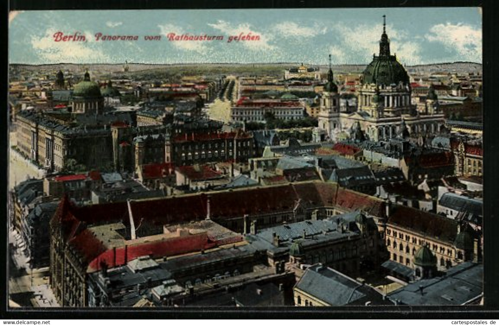 AK Berlin, Panorama Vom Rathausturm Aus, Dom  - Mitte