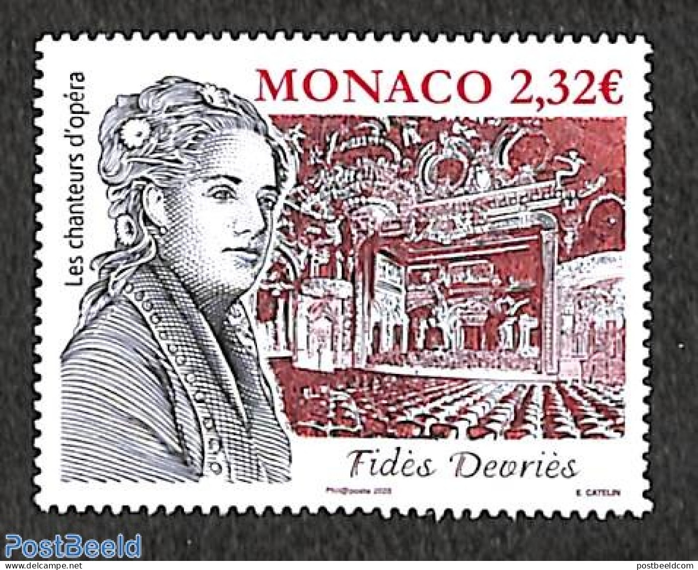 Monaco 2020 Fides Devries 1v, Mint NH, Performance Art - Music - Theatre - Ungebraucht