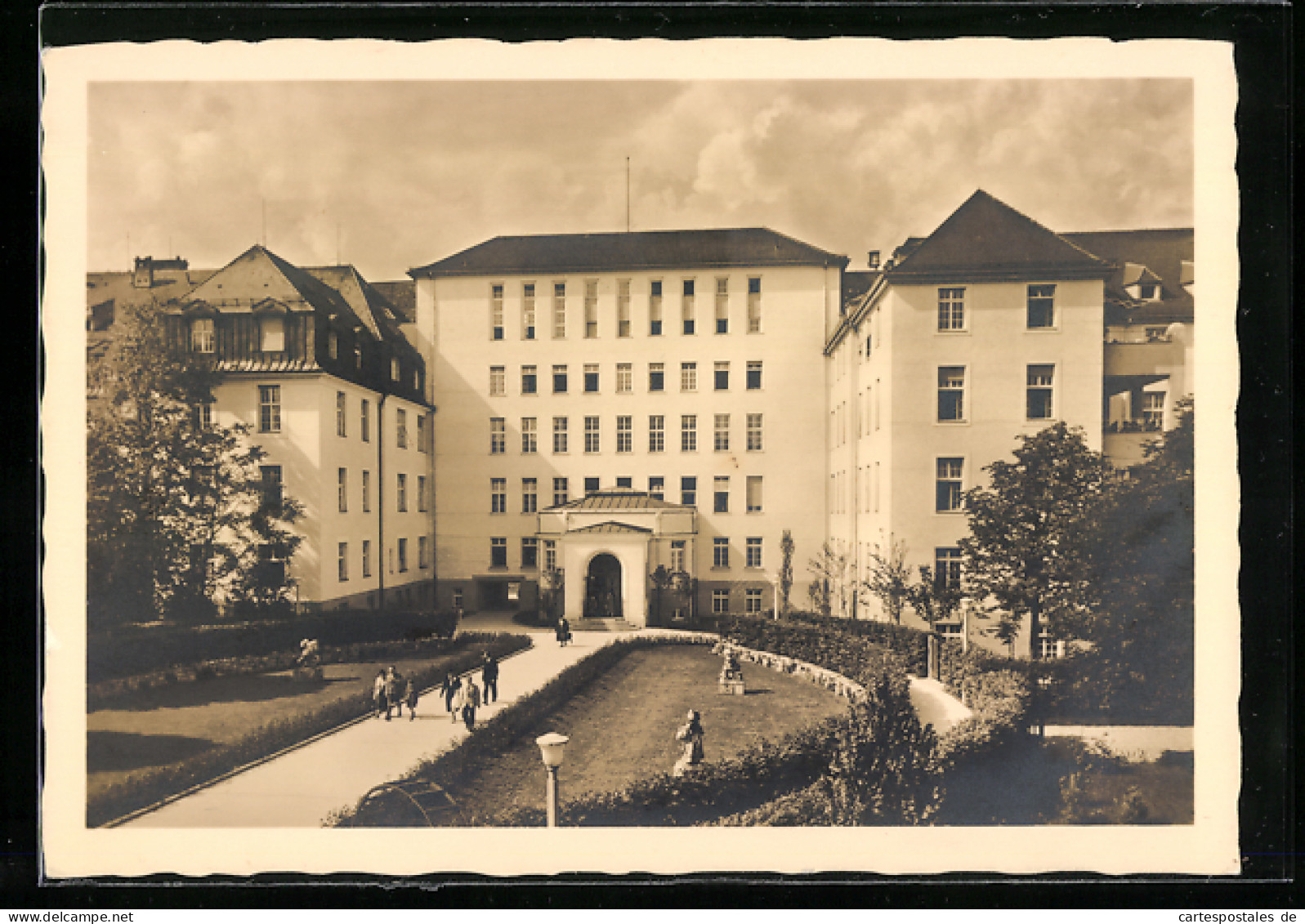 AK München, Krankenhaus Vom Dritten Orden, Menzingerstrasse 26, Eingang  - Muenchen