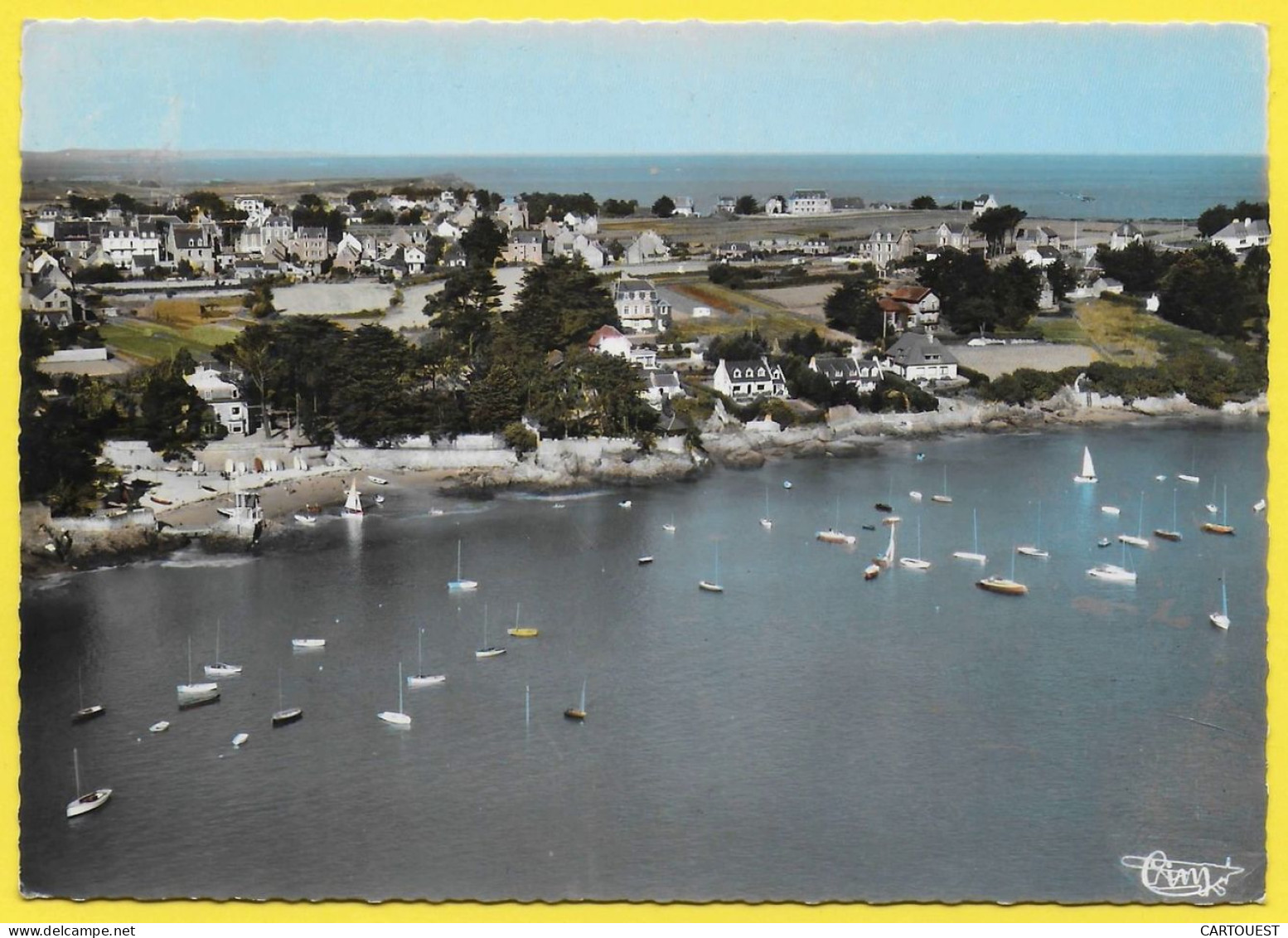 CPSM Rothéneuf Vue Générale - Voilier - Plage Du Havre - 1969 Flamme - Rotheneuf