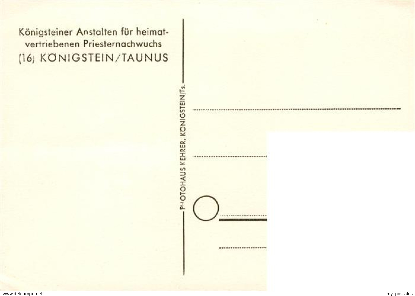 73890115 Koenigstein  Taunus Koenigsteiner Anstalten Fuer Heimatvertriebenen Pri - Königstein