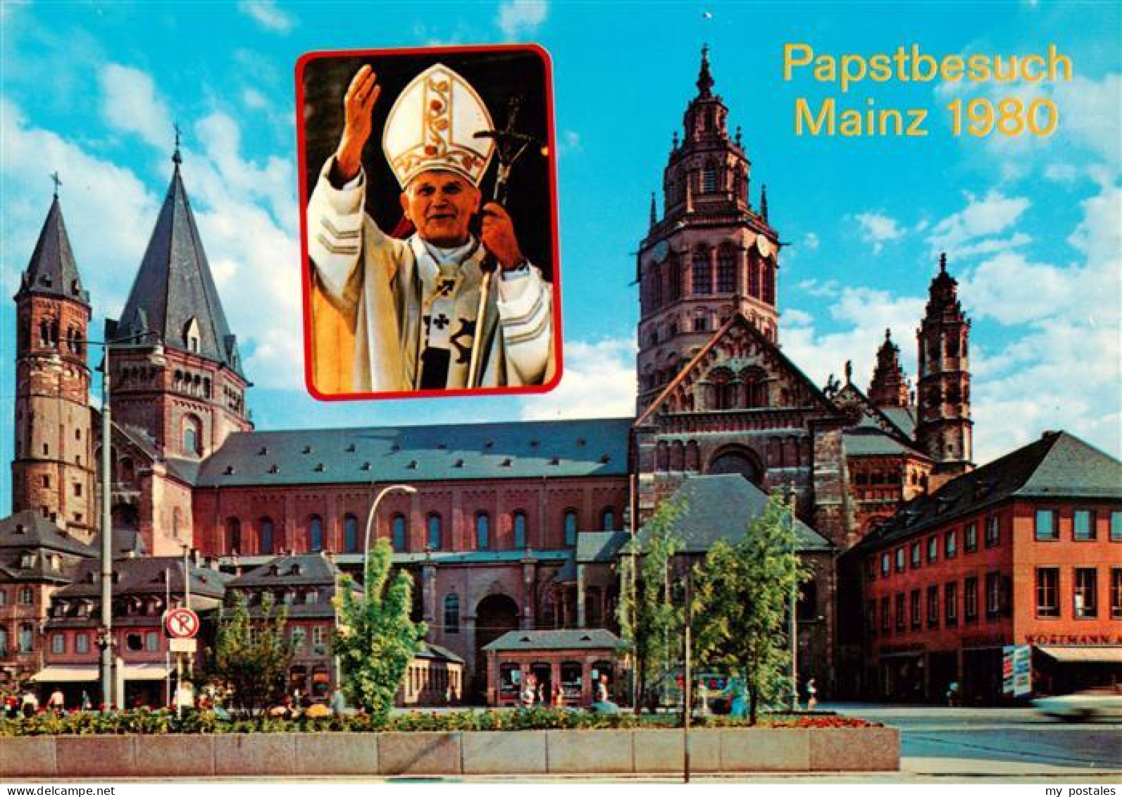 73890102 Mainz  Rhein Dom Papstbesuch 1980  - Mainz