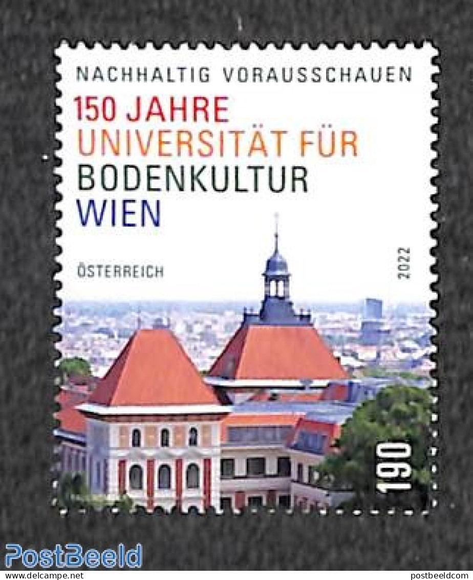 Austria 2022 University For Soil Culture 1v, Mint NH, Science - Education - Neufs