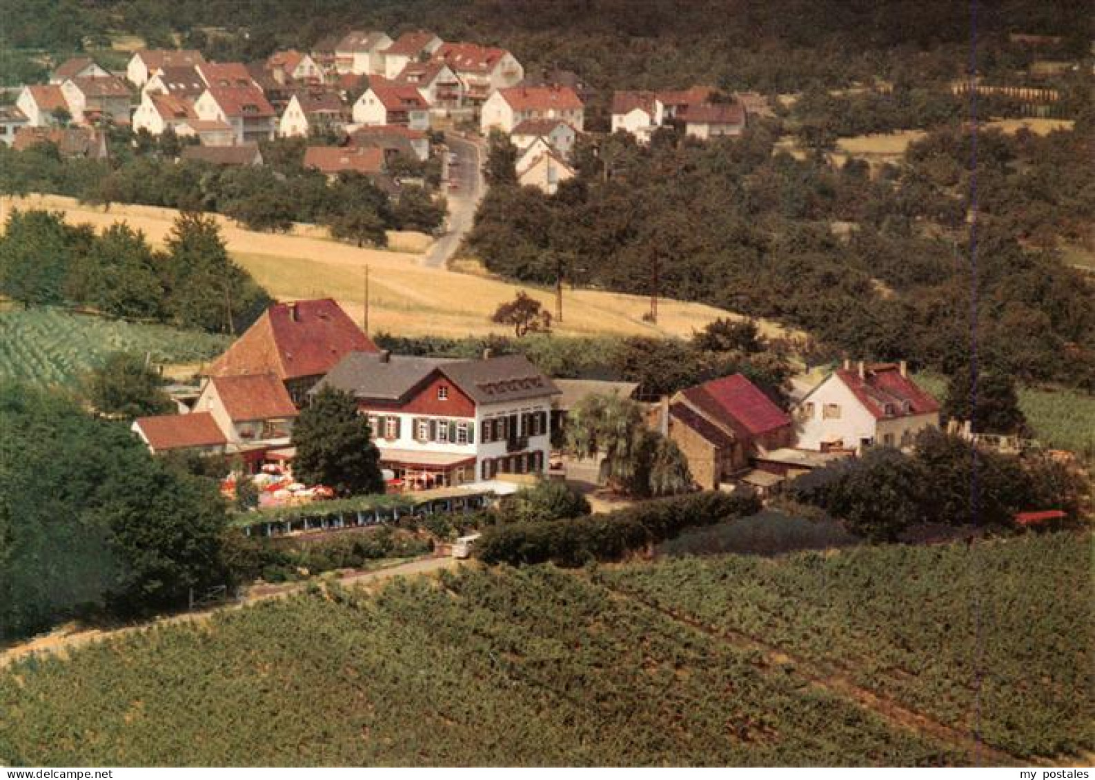 73890073 Frauenstein  Wiesbaden Gaststaette Weingut Hof Nuernberg Fliegeraufnahm - Wiesbaden