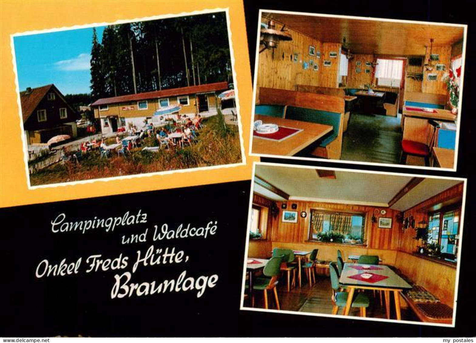 73890062 Braunlage Campingplatz Und Waldcafe Onkel Freds Huette Gastraeume Braun - Autres & Non Classés