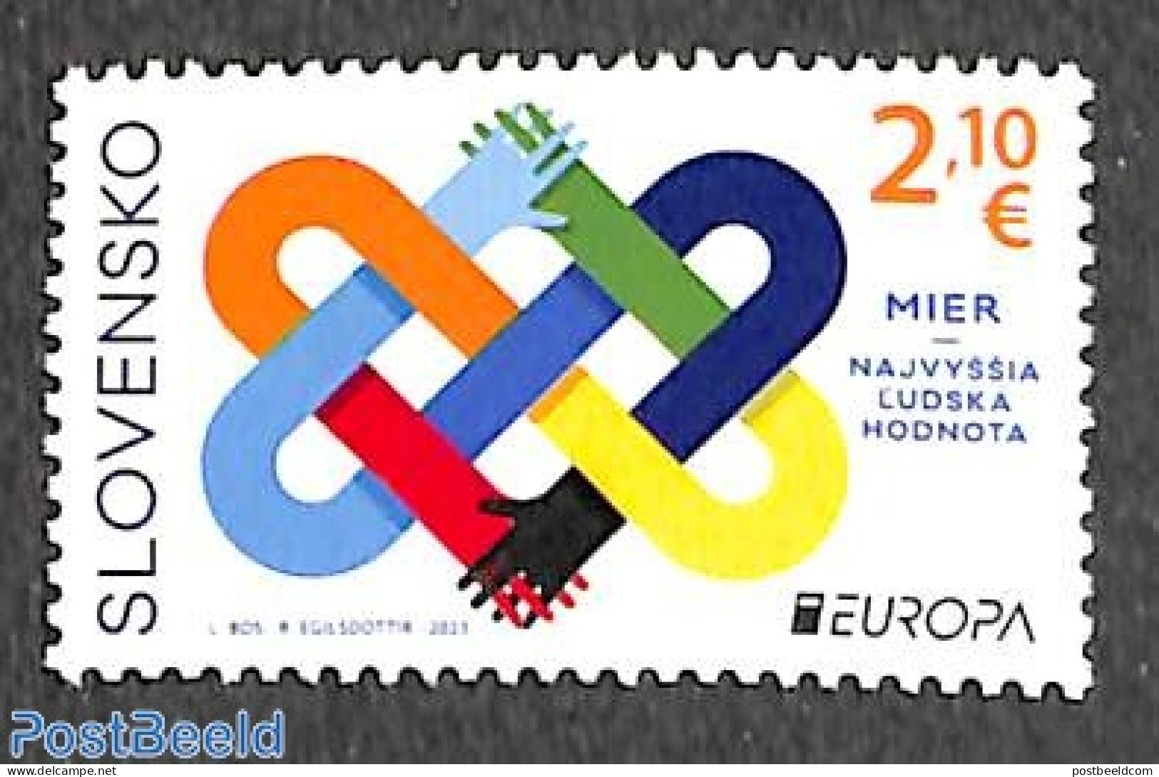 Slovakia 2023 Europa 1v, Mint NH, History - Various - Europa (cept) - Peace - Joint Issues - Nuevos