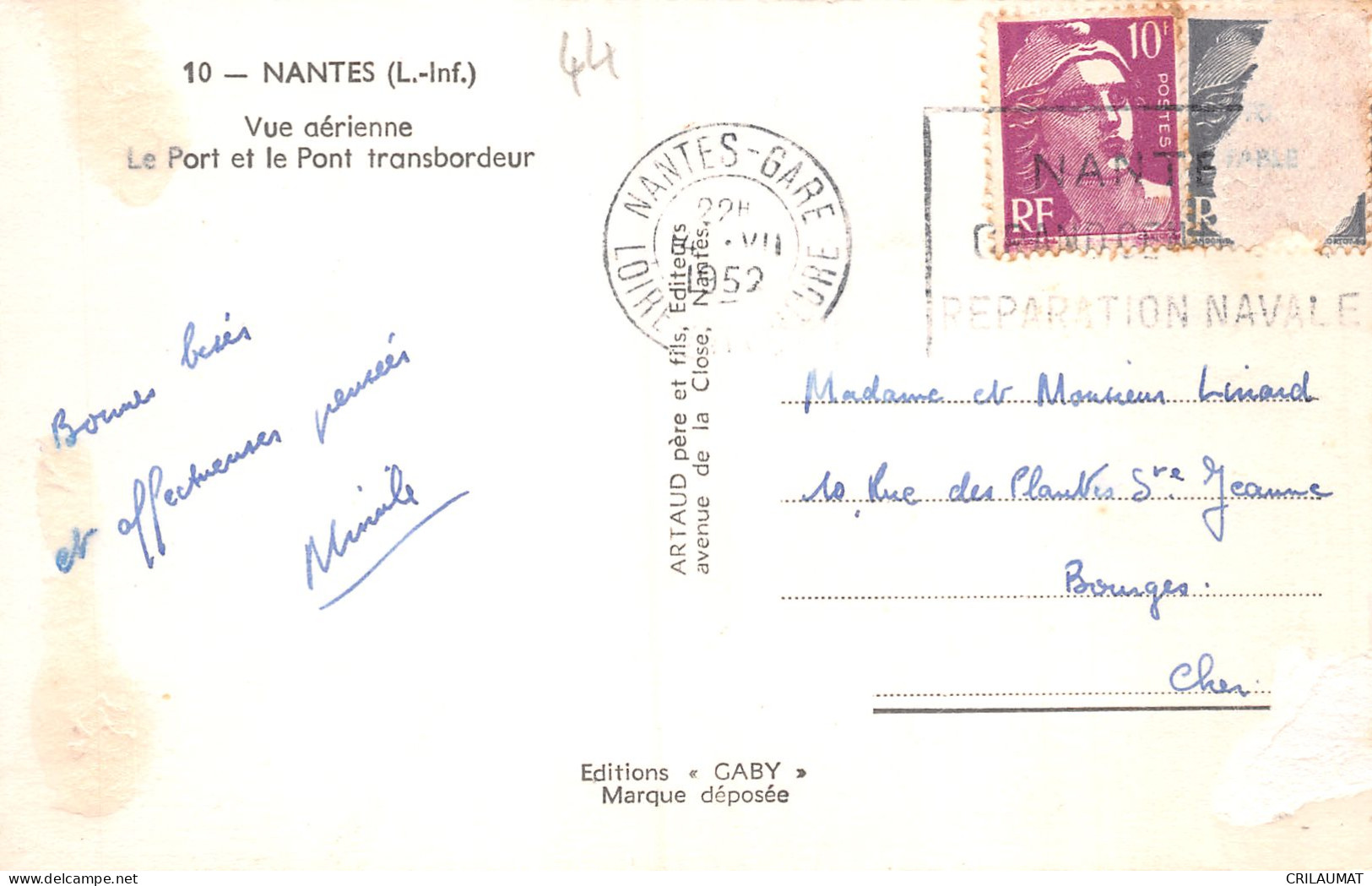 44-NANTES-N°T5067-H/0043 - Nantes