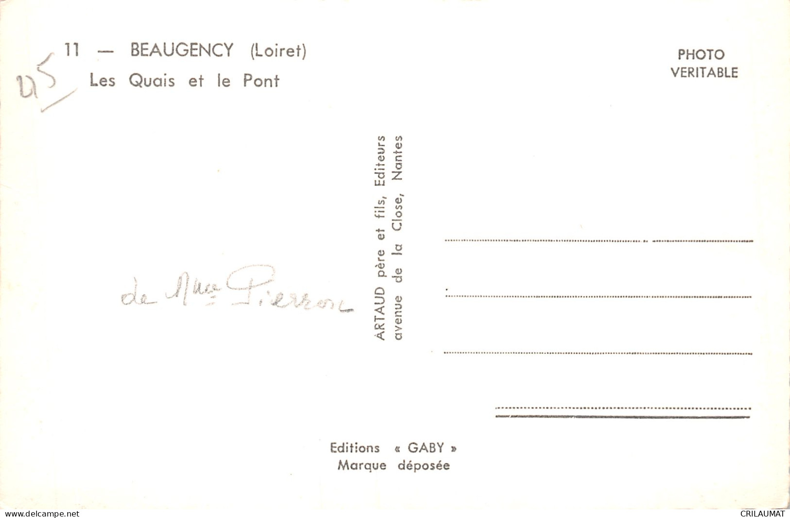 45-BEAUGENCY-N°T5068-B/0165 - Beaugency