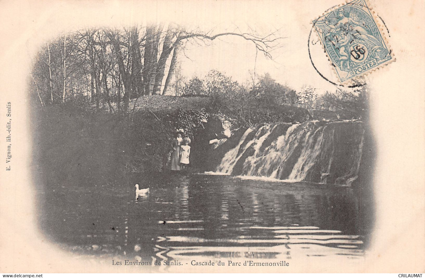 60-ERMENONVILLE CASCADE DU PARC-N°T5068-A/0237 - Ermenonville