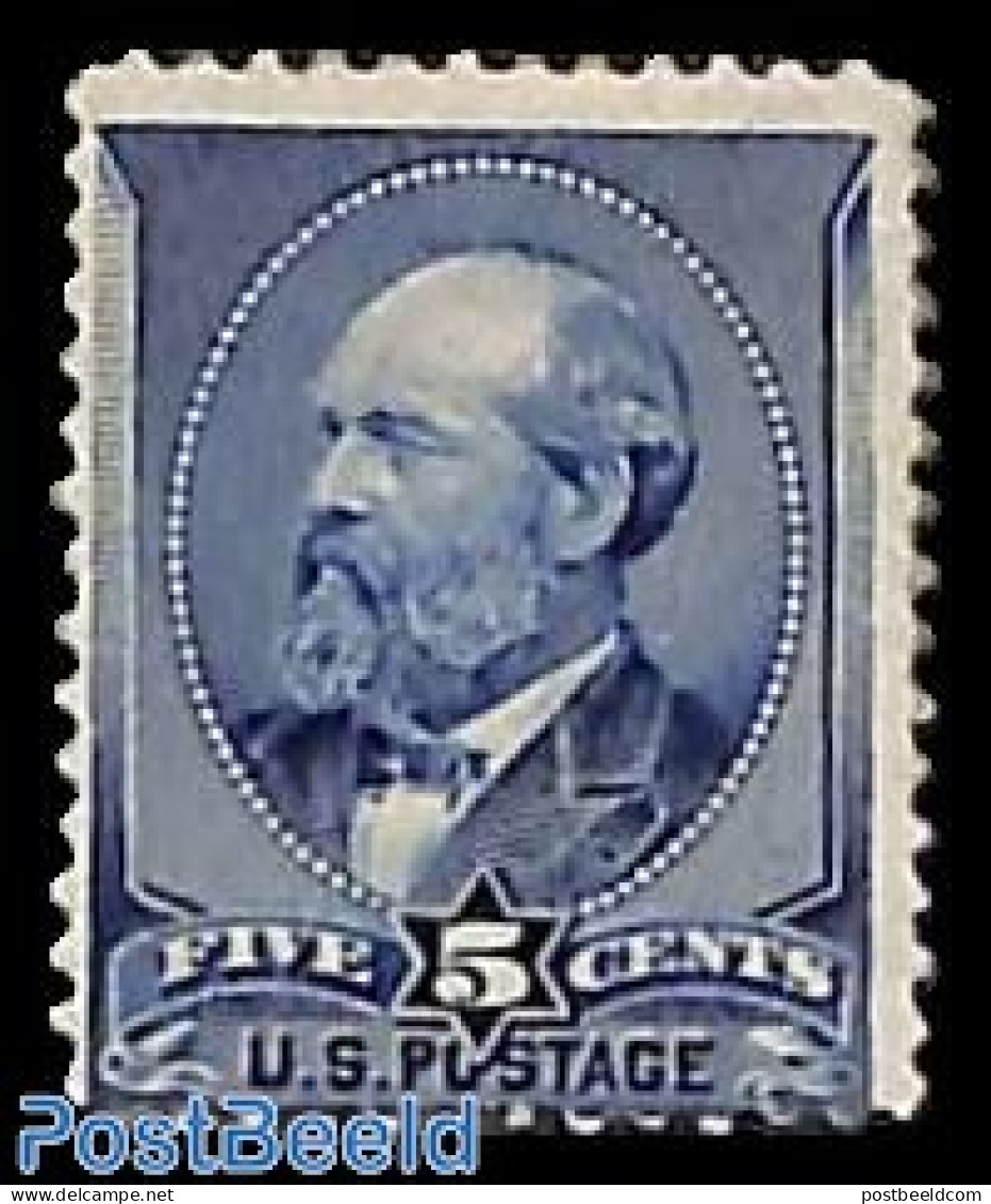 United States Of America 1887 5c Blue, Stamp Out Of Set, Unused (hinged) - Unused Stamps